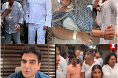 Sad News: Arbaaz Khan को गंभीर हालत में अस्पताल में भर्ती कराया गया, साथ में Sshura Khan और Salman Khan मौजूद।