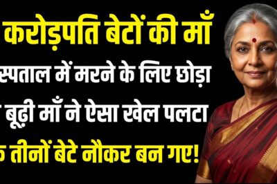 70 साल की मां ने 3 लालची बेटों को सिखाया ऐसा सबक, देखकर आपके होश उड़ जाएंगे!