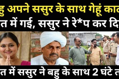 खेत में गेहूं काटने गई बहु के साथ ससुर ने कर दिया कां#ड/लोगों के होश उड़ गए/