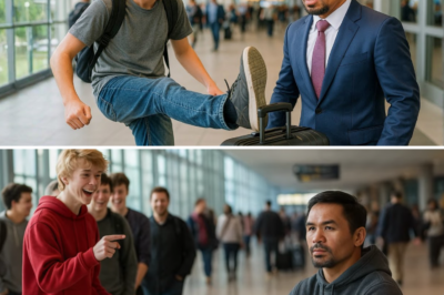 “SINIPA NG ISANG RACIST NA BINATA ANG MALING MALETA—HINDI NIYA ALAM NA KAY Manny Pacquiao ITO, AT ANG SUMUNOD AY NAGPATAHIMIK SA BUONG PALIPARAN!”